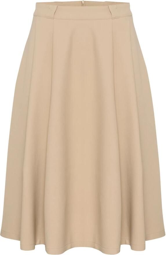 My Essential Wardrobe Beige Midirok Maganmw Skirt Beige Dames - Foto 3