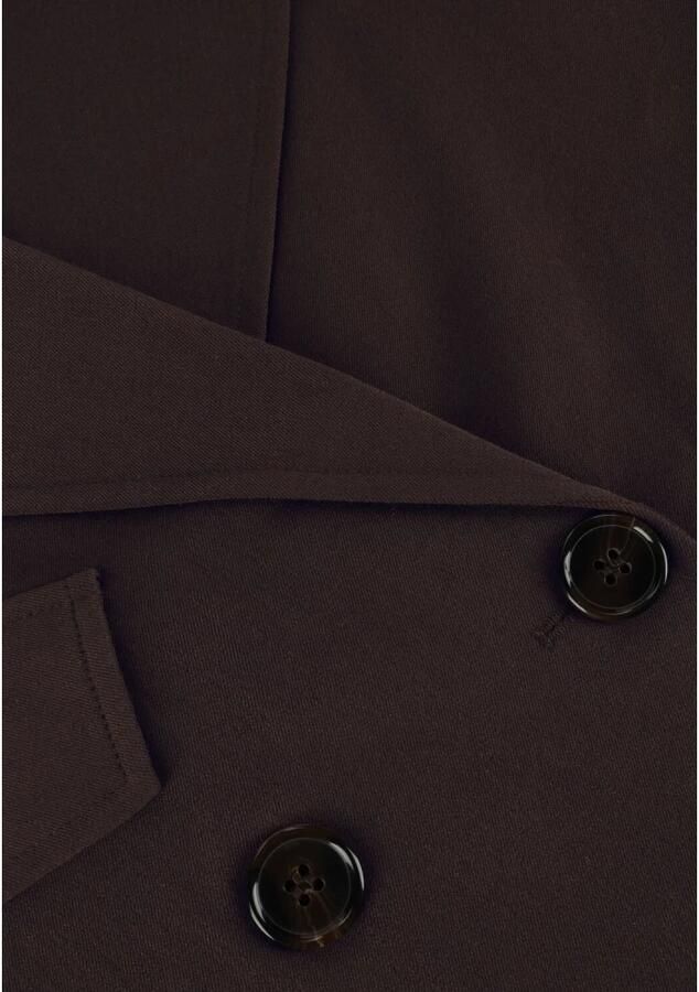 My Essential Wardrobe Cropped Sillemw Jas met Coole Details Brown Dames