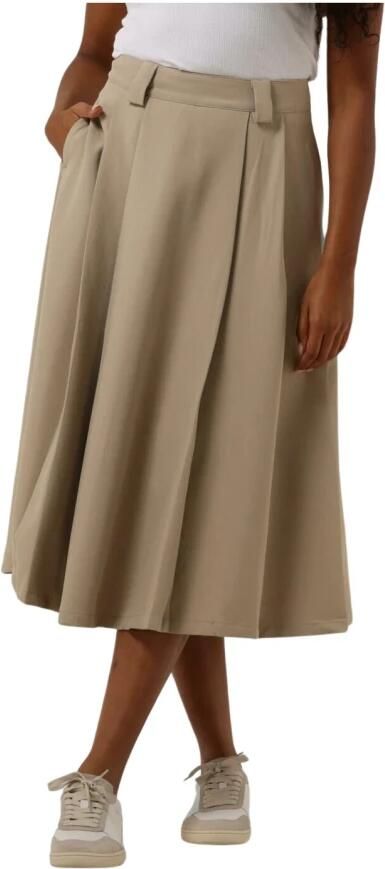 My Essential Wardrobe Beige Midirok Maganmw Skirt Beige Dames - Foto 4