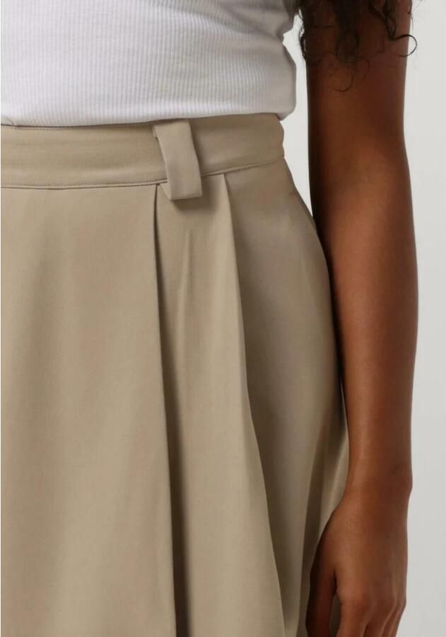 My Essential Wardrobe Beige Midirok Maganmw Skirt Beige Dames