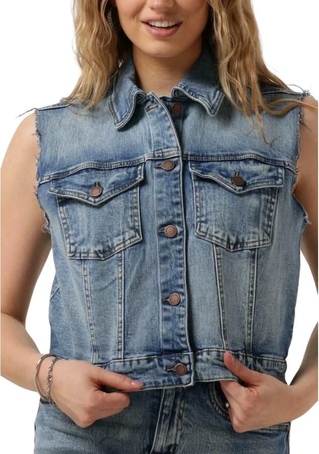 My Essential Wardrobe Blauwe Denim Jack Dangomw 144 Vest Blue Dames - Foto 2