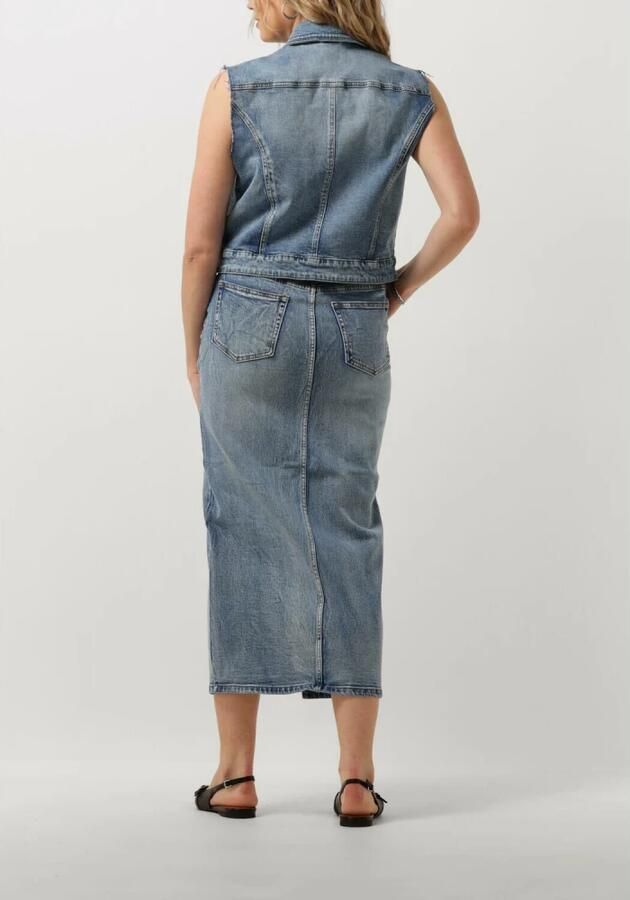 My Essential Wardrobe Blauwe Denim Jack Dangomw 144 Vest Blue Dames
