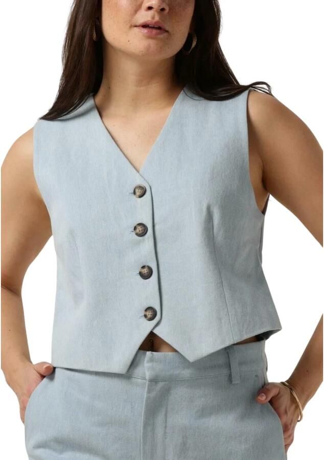 MY ESSENTIAL WARDROBE Dames Blazers Winniemw 159 Vest Lichtblauw