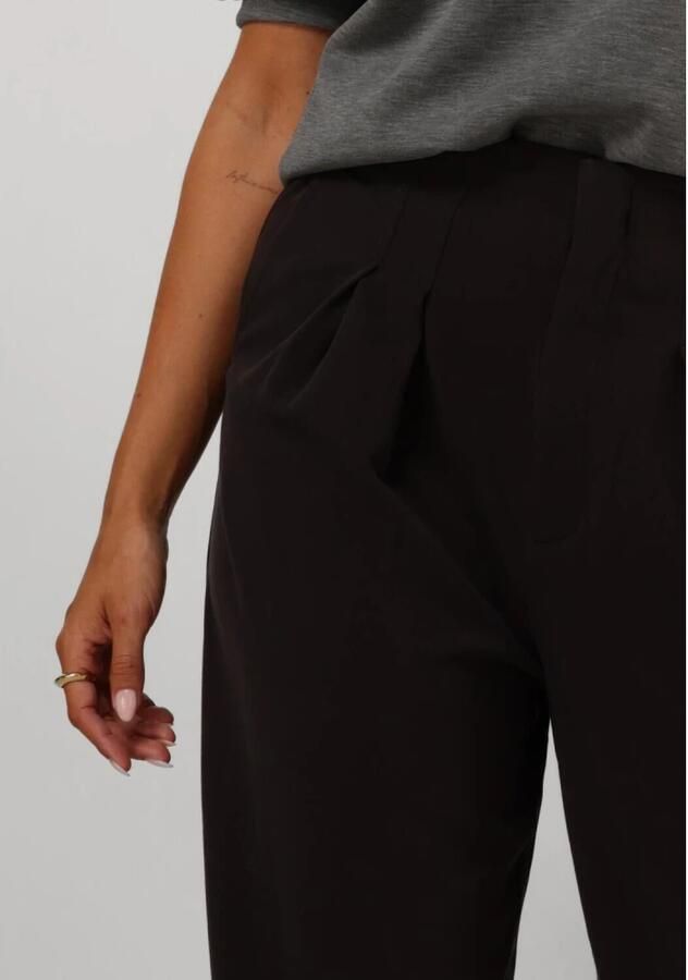 My Essential Wardrobe Delicioso Wijde Pijp Hoge Taille Broek Brown Dames - Foto 4