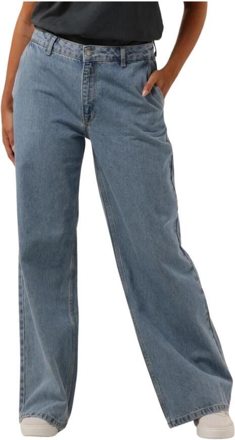 MY ESSENTIAL WARDROBE Dames Broeken Jaydamw 165 High Wide Blauw - Foto 5