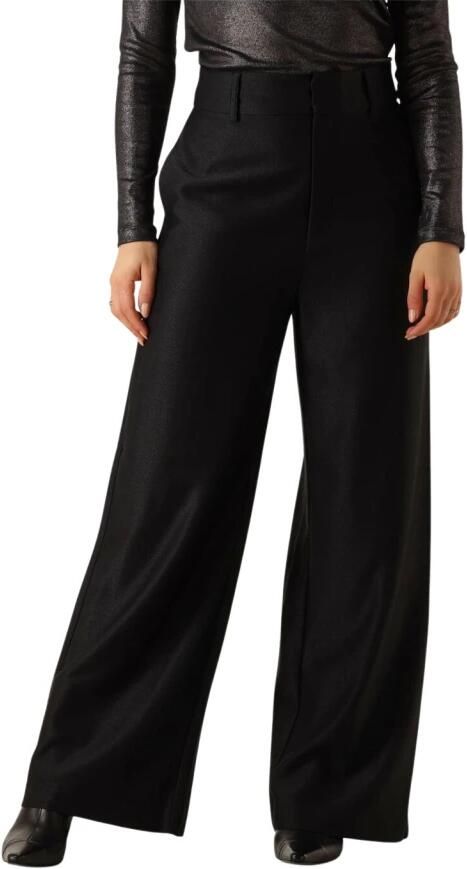 MY ESSENTIAL WARDROBE Dames Broeken Lavinamw High Wide Pant Zwart - Foto 6
