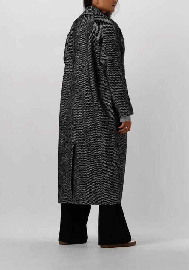 My Essential Wardrobe Elegante Zwarte Jas voor Vrouwen Black Dames - Foto 2