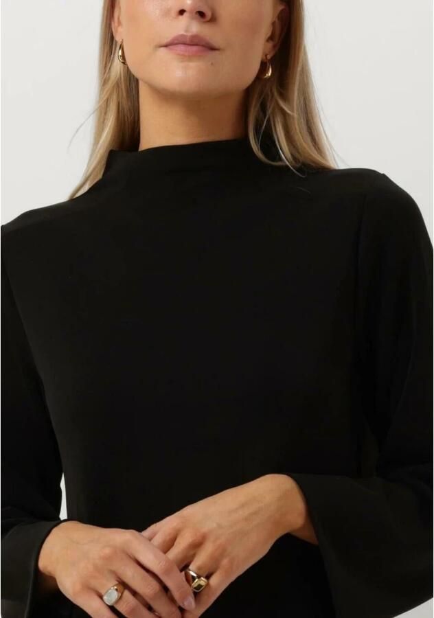 My Essential Wardrobe Eenvoudige Zwarte Kraagjurk Black Dames