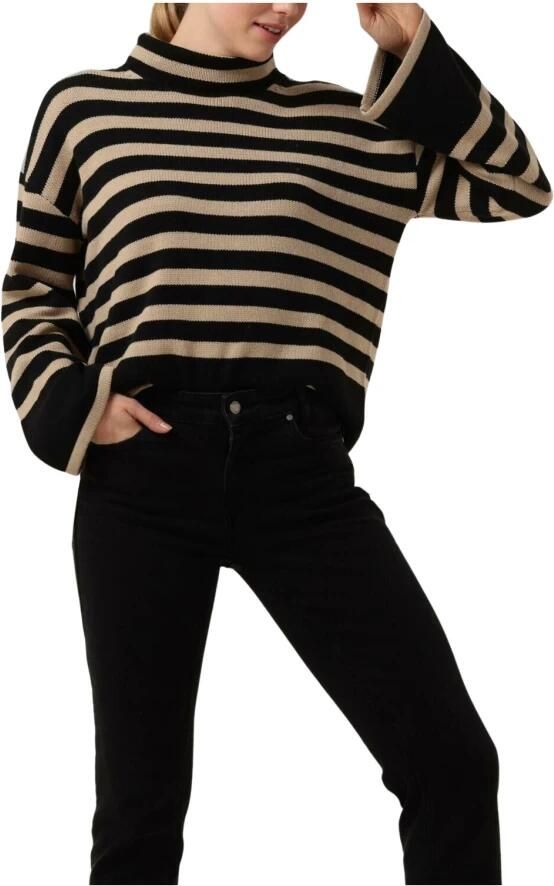 My Essential Wardrobe Gestreepte Gebreide Rollneck Trui Multicolor Dames - Foto 5