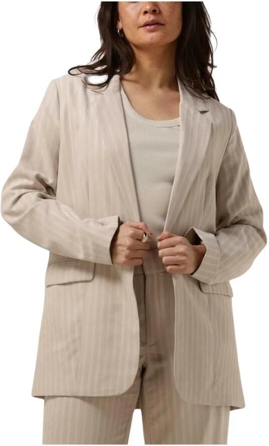 My Essential Wardrobe Klassieke Higgymw Blazer in Zand Beige Dames - Foto 4