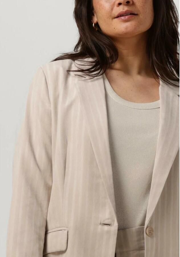 My Essential Wardrobe Klassieke Higgymw Blazer in Zand Beige Dames - Foto 2