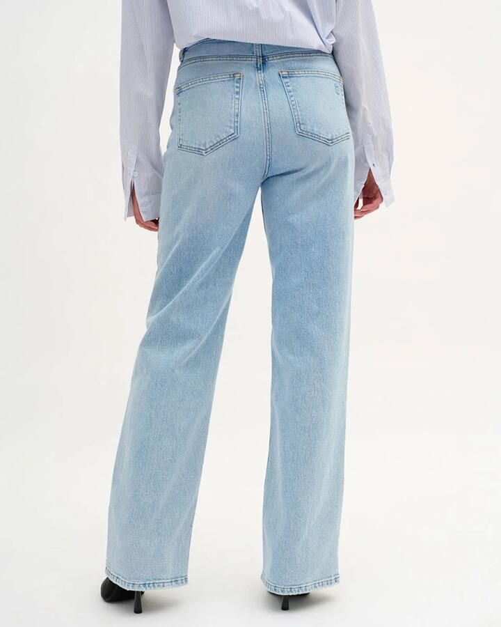 MY ESSENTIAL WARDROBE Dames Jeans 35 The Louis 139 High Wide Y Lichtblauw - Foto 6