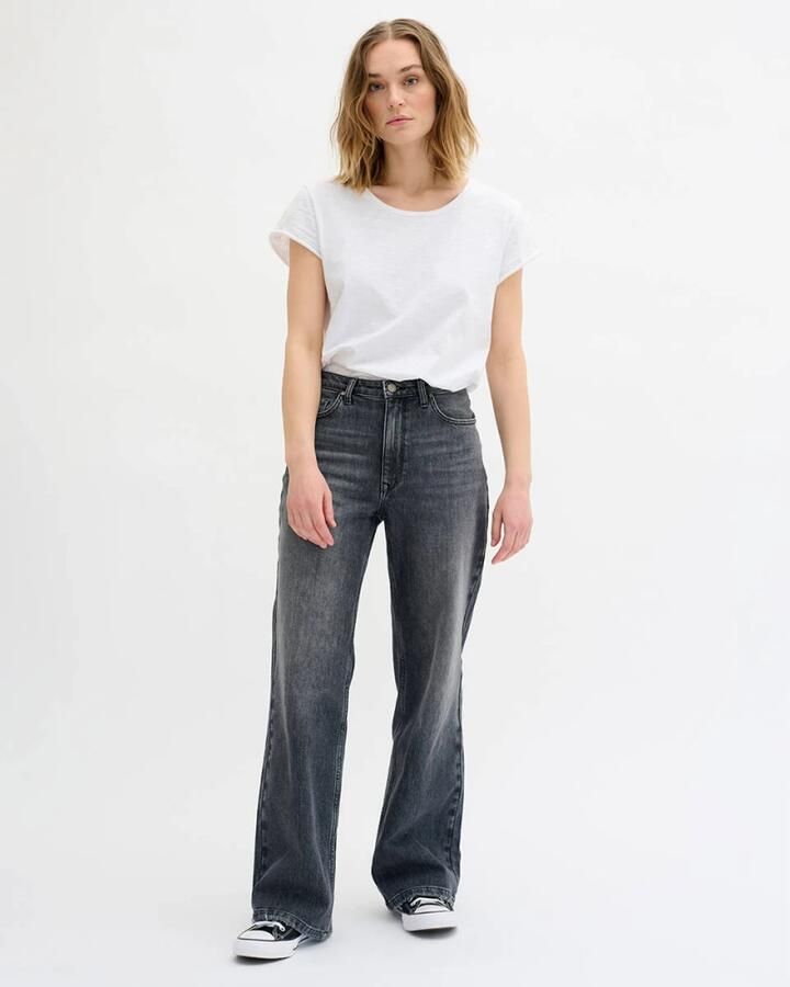MY ESSENTIAL WARDROBE Dames Jeans 35 The Louis 139 High Wide Y Donkergrijs - Foto 6