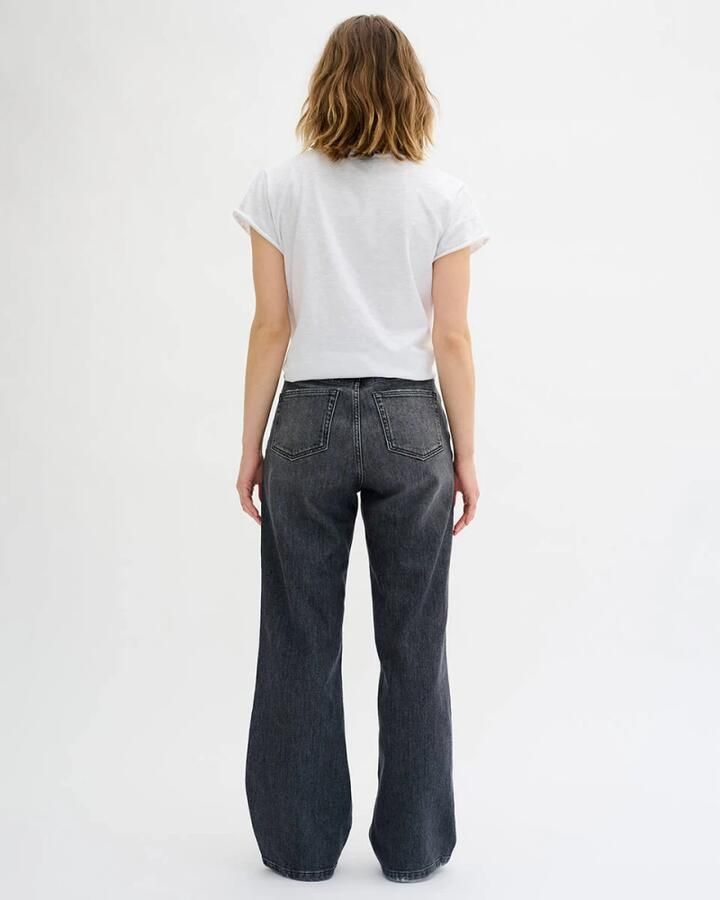 MY ESSENTIAL WARDROBE Dames Jeans 35 The Louis 139 High Wide Y Donkergrijs - Foto 7