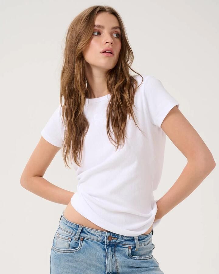 MY ESSENTIAL WARDROBE Dames Tops & T-shirts Mandymw Tee Wit - Foto 5