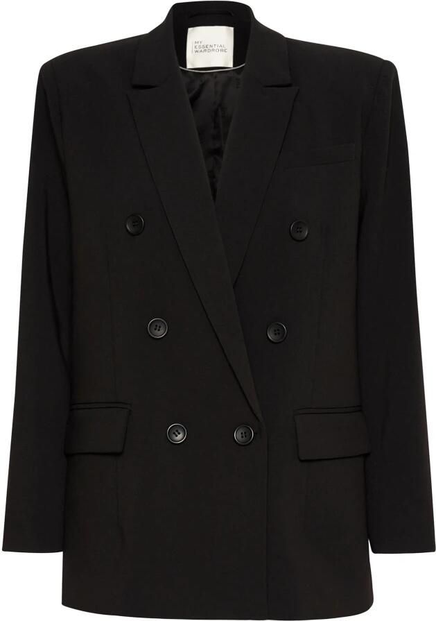 My Essential Wardrobe Klassieke Zwarte Blazer met Schoudervullingen Black Dames - Foto 5