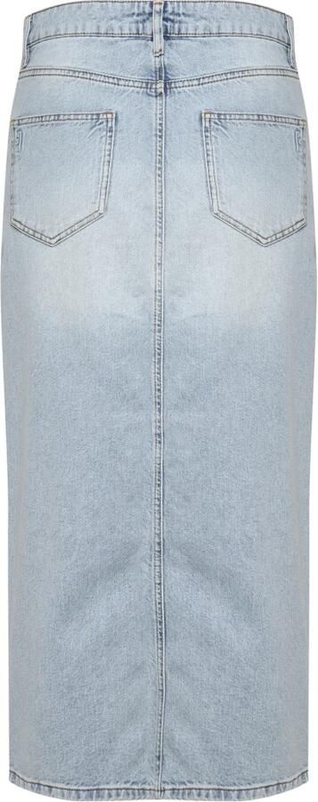 My Essential Wardrobe Blauwe Midirok Louis Wrap 123 Skirt - Foto 6