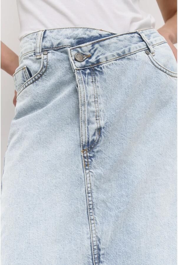 My Essential Wardrobe Blauwe Midirok Louis Wrap 123 Skirt - Foto 2