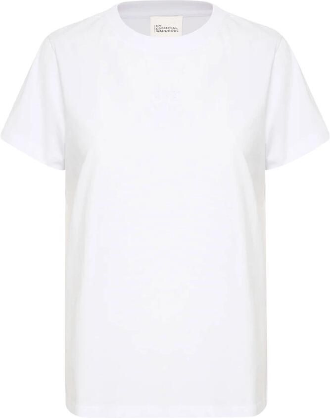 MY ESSENTIAL WARDROBE Dames Tops & T-shirts Seattlemw Logo Emb. Tee Wit - Foto 7
