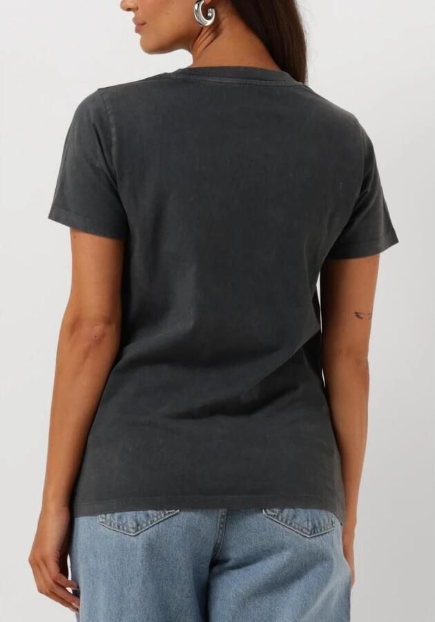 MY ESSENTIAL WARDROBE Dames Tops & T-shirts Seattlemw Logo Emb. Tee Donkergrijs - Foto 5