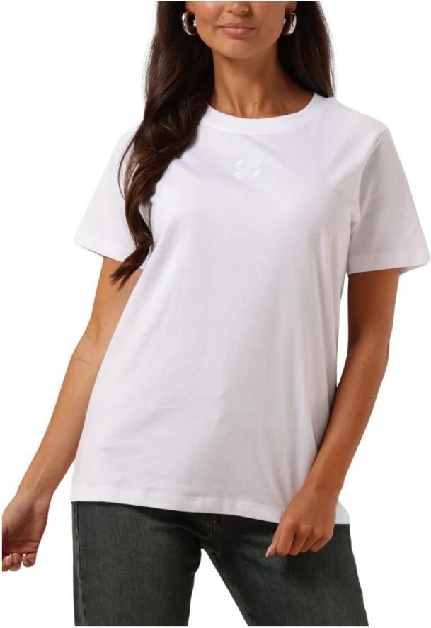MY ESSENTIAL WARDROBE Dames Tops & T-shirts Seattlemw Logo Emb. Tee Wit - Foto 6