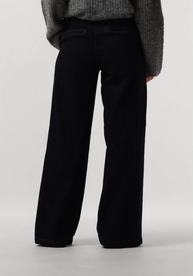 MY ESSENTIAL WARDROBE Dames Broeken Laramw 115 Wide Pant Donkerblauw - Foto 2