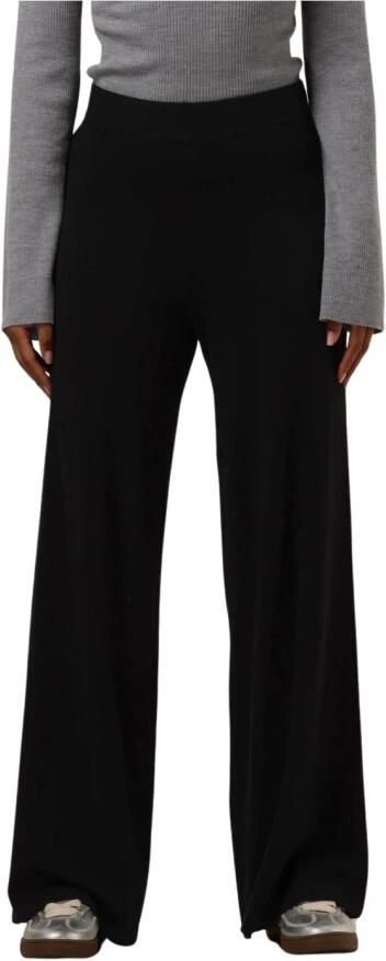 My Essential Wardrobe Zwarte Gebreide Broek Losse Pasvorm Stijl Black Dames - Foto 5