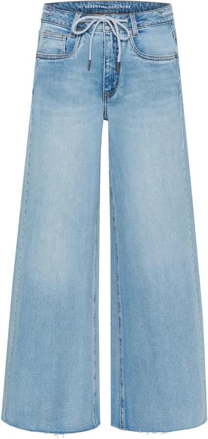 My Essential Wardrobe Wijde Pijp Lichtblauwe Retro Wassing Jeans Blue Dames