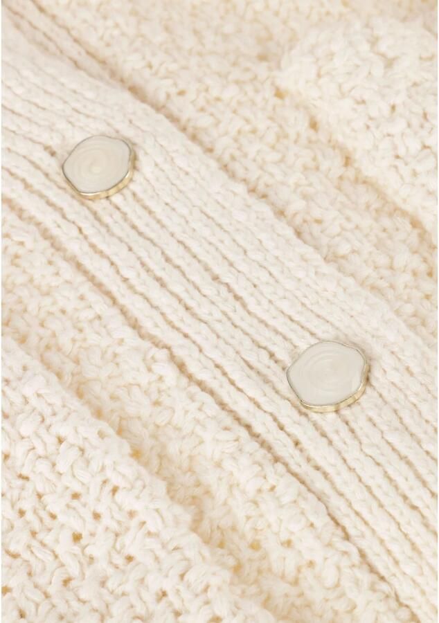 My Essential Wardrobe Gebreid Vest Antique White Korte Mouw White Dames