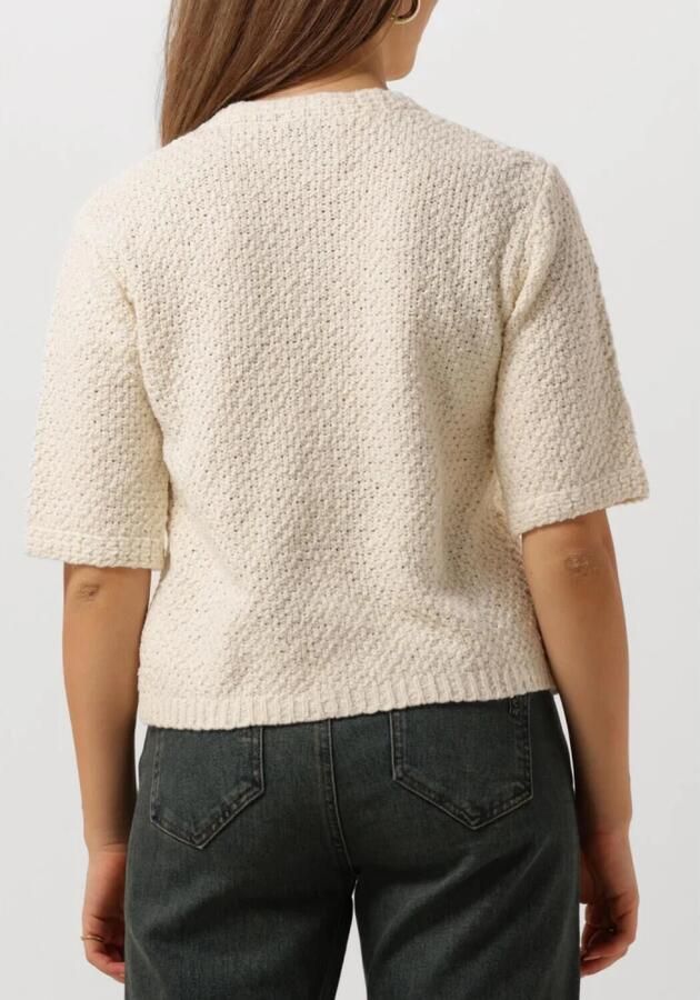 My Essential Wardrobe Gebreid Vest Antique White Korte Mouw White Dames - Foto 2