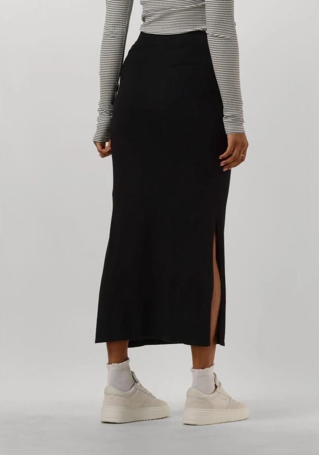 My Essential Wardrobe Zwarte Gebreide Rok voor Stijlvolle Vrouwen Black Dames - Foto 2