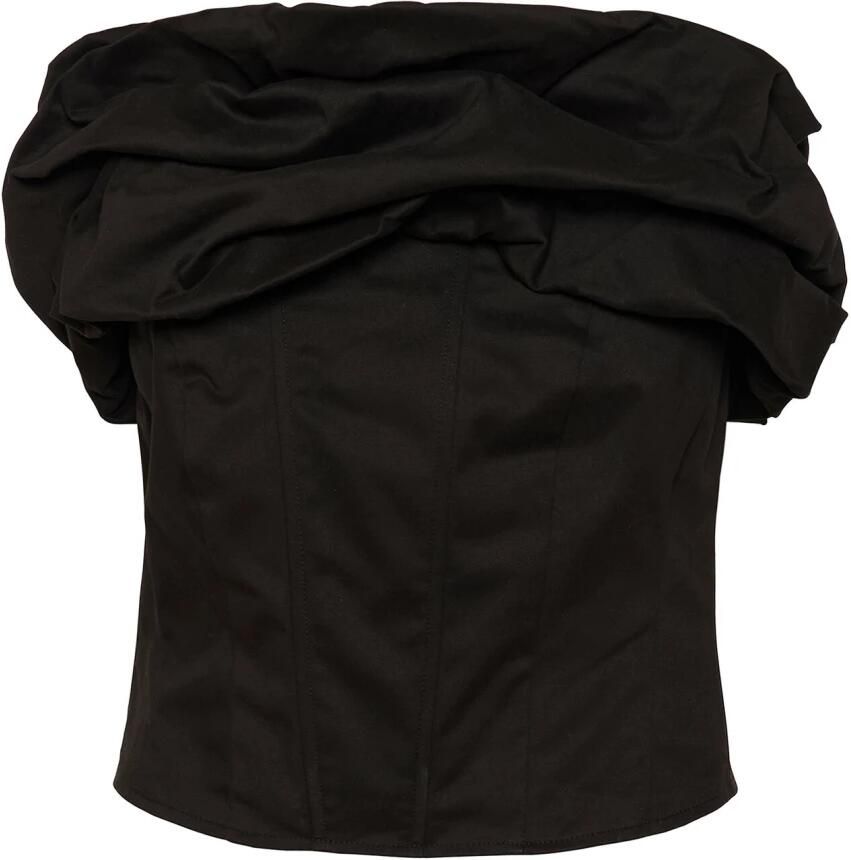 My Essential Wardrobe Korte blousetop met siergarnering model 'Glam'