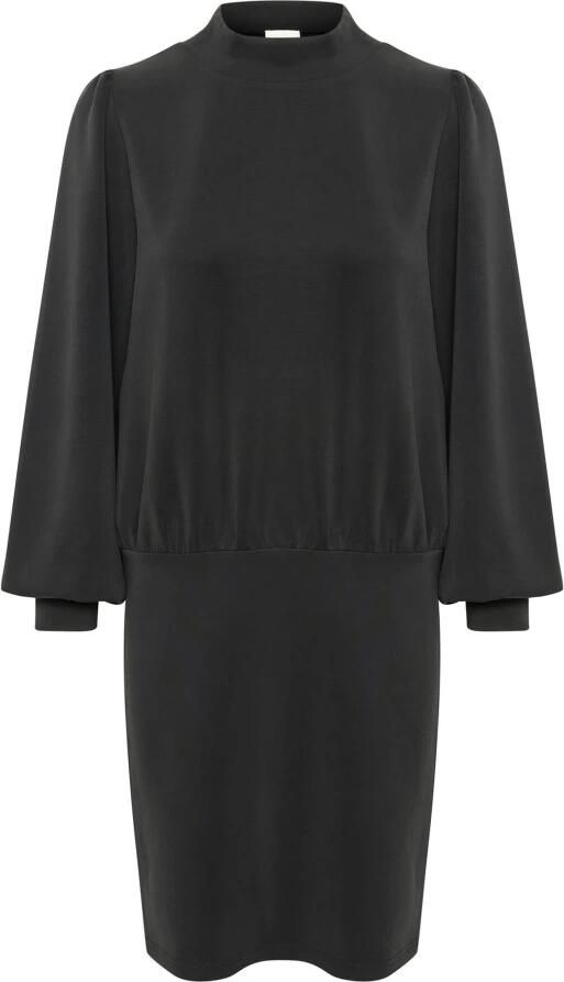 My Essential Wardrobe Zwarte jurk met lange mouwen Black Dames