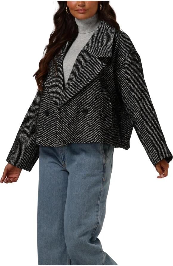 My Essential Wardrobe Zwarte Korte Jas voor Stijlvolle Vrouwen Black Dames - Foto 7