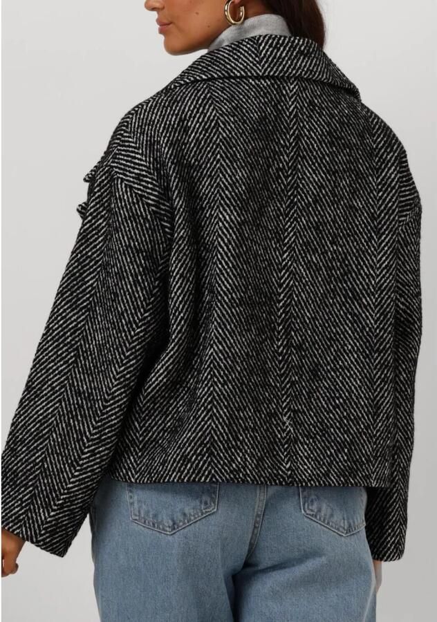 My Essential Wardrobe Zwarte Korte Jas voor Stijlvolle Vrouwen Black Dames - Foto 6