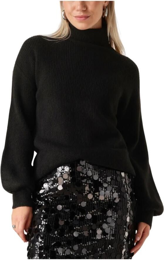 MY ESSENTIAL WARDROBE Dames Truien & Vesten Lunamw Rollneck Pullover Zwart - Foto 3