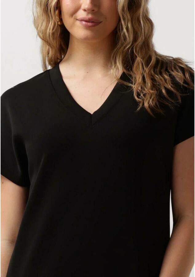 My Essential Wardrobe V-hals Lange Jurk Bluser in Zwart Black Dames