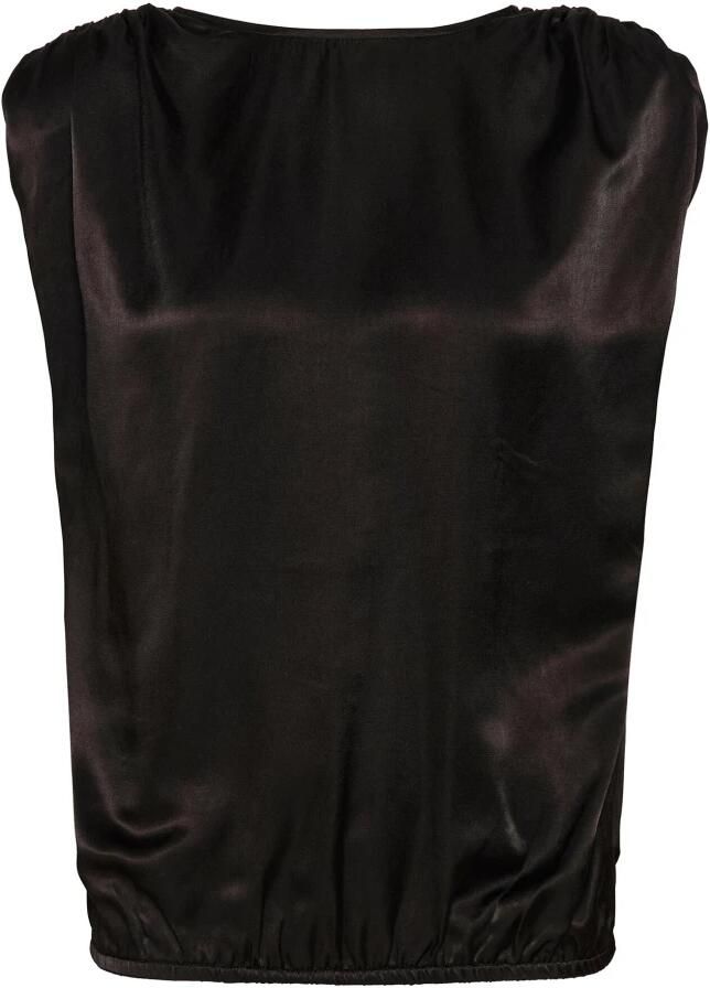 MY ESSENTIAL WARDROBE Dames Tops & T-shirts Estellemw Wrap Top Zwart - Foto 5