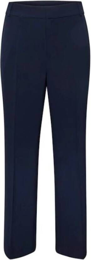 My Essential Wardrobe Tailored Pant Baritone Blue Stijlvolle Broek Blue Dames