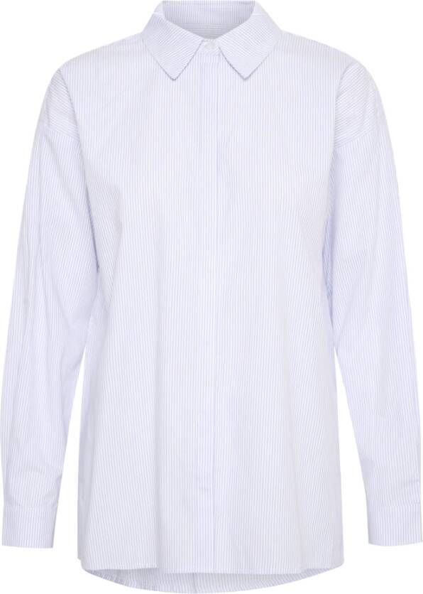 My Essential Wardrobe Lichtblauwe Blouse Multicolor Dames