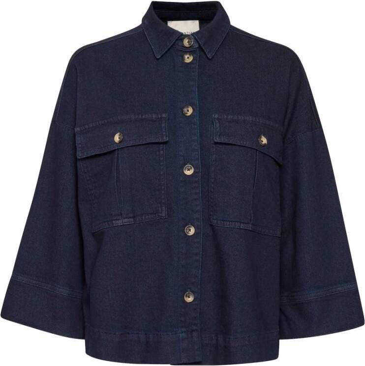 My Essential Wardrobe Shirts Blauw Dames