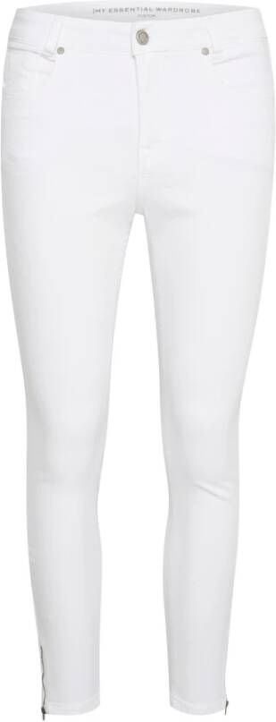 My Essential Wardrobe Slim-fit Trousers White Dames
