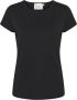 My Essential Wardrobe Modal Tee Top Zwart Loose Fit Black Dames - Thumbnail 1