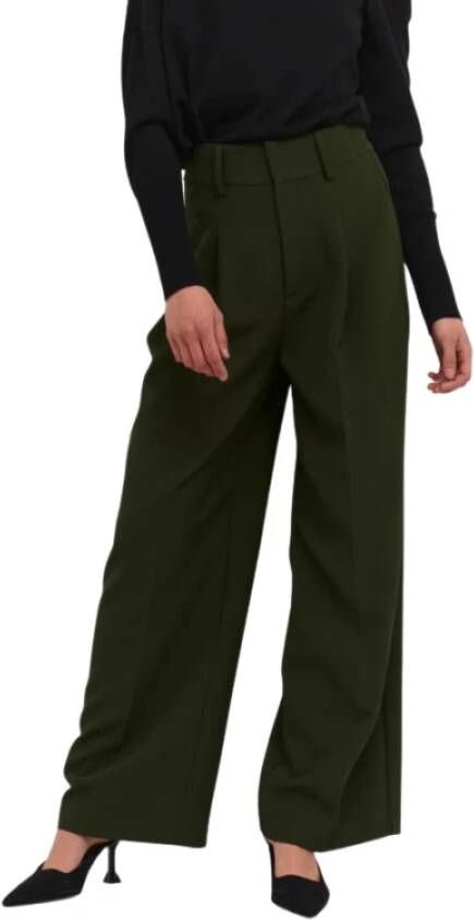 My Essential Wardrobe Wide Trousers Groen Dames