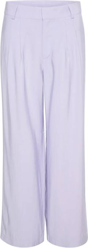 My Essential Wardrobe Wide Trousers Paars Dames