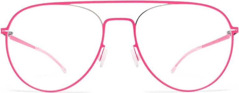 Mykita Stijlvolle zonnebril voor modeliefhebbers Pink Unisex