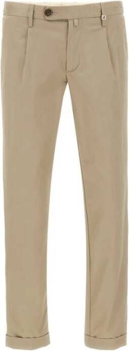 Myths Straight Trousers Beige Heren