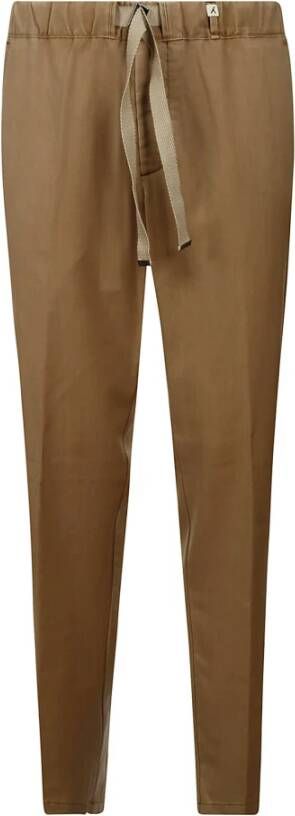 Myths Leather Trousers Brown Heren
