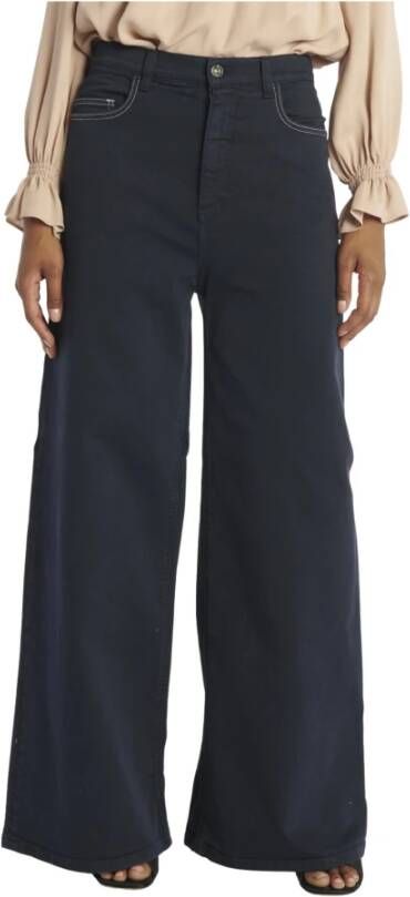 N21 Blauwe Denim Broek Model 174cm Blauw Dames