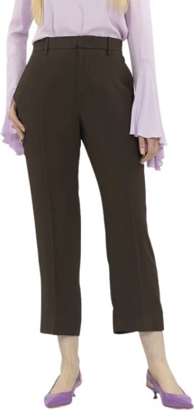N21 Cropped Trousers Bruin Heren